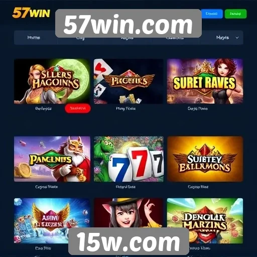 Análise das principais categorias de jogos em 57win